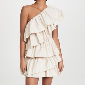 Endless Rose Women's One-Shoulder Ruffled Mini Dress